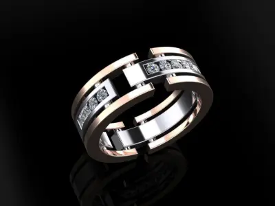 Wedding Bands 07 3D print model