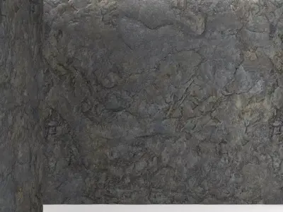 Rock wall 2 3D model