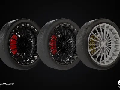 RIMS - Wheels Collection - All Formats Low-poly 3D model
