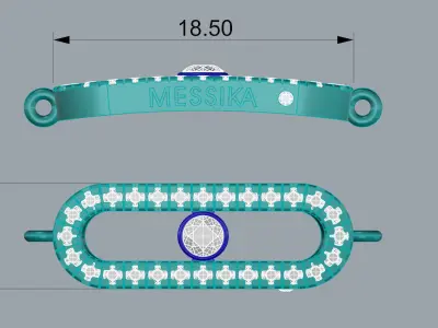 Messika Bracelet Jewelry Gold 3D print model order