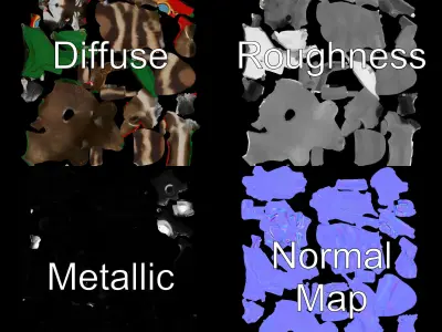 Adventurous Raccoon with Scarf Rigged and Animated Character ... Low-poly 3D model