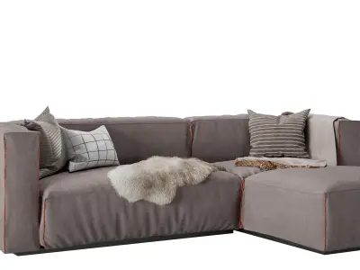  Cleon Modern Medium Sectional Sofa by Blu Dot 3D model