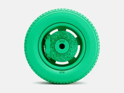 15x8 Pacer Supreme Wheel BFGoodrich Radial Tire 3D print model