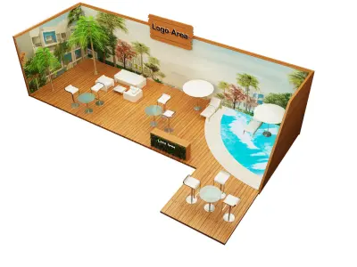 Booth Exhibition Stand a175  3D model