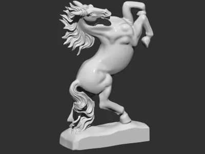 Jumping Horse 3D print model