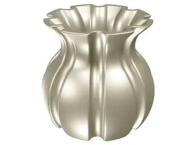 Brass Flower Vase 3D model