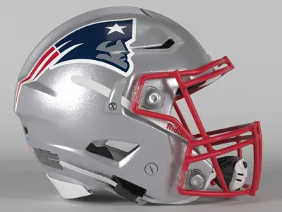 PATRIOTS NEW ENGLAND Helmet Football AFC East PBR updated 2025 3D model