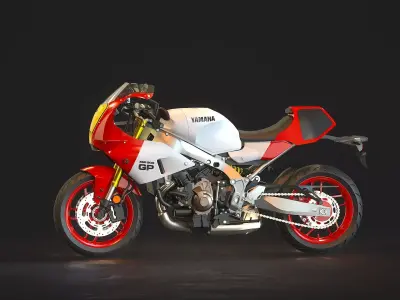 Base model  Yamaha XSR 900 GP 2024 3D model