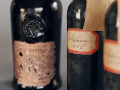 old wine bottles 3D model