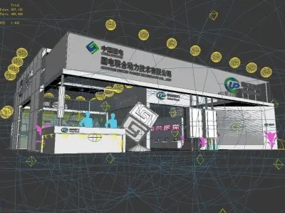 Booth - Area - 15X15-3DMAX2009-04 3D model