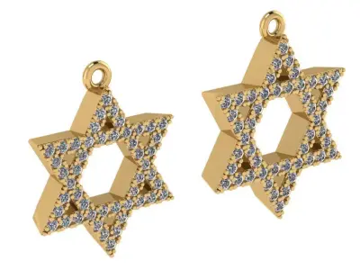 star of David pendant  3D print model