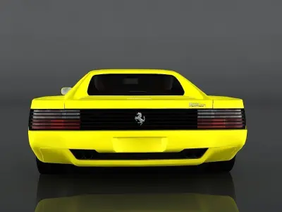 1991 Ferrari 512 TR Low-poly 3D model