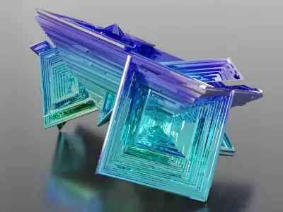 Bismuth Crystals 3D model