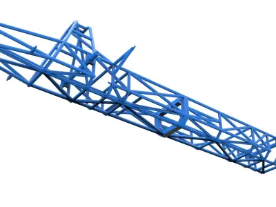 Frame of Swamp buggy Scale 1 to 25 3D print model
