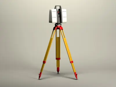 Taqueometros Full Station 3D model