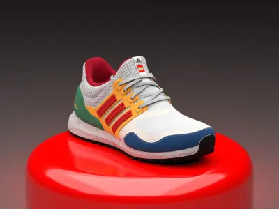 ADIDAS ULTRABOOST X LEGO 3D model