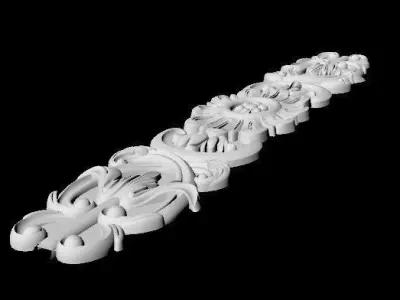 Central decor ornament for furniture 3D model 632
