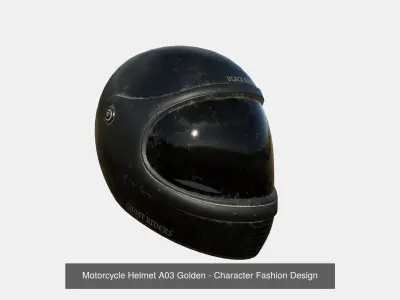 08 Motorcycle Helmets - Character Fashion Design 3D Model Pack