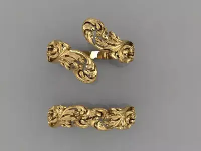 Couple Rings 3D print model