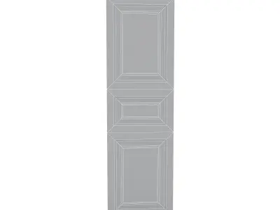3D old door can Low-poly 3D model