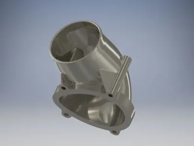 C20xe Powercap RIGHT PIPE 80 mm NO fitting 3D print model