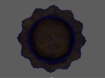 Phan - Thai Pedestal tray  3D model