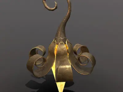 hanging lamp Free low-poly 3D model