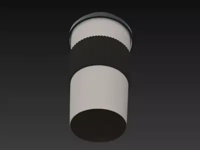 Reusable Coffee Cup Low-poly 3D model