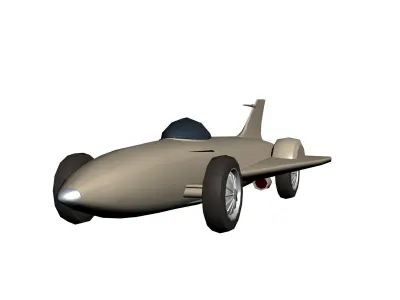 General Motors Firebird Hypercasual Low-poly 3D model