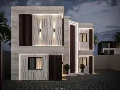 02 Modern Villa 3D model