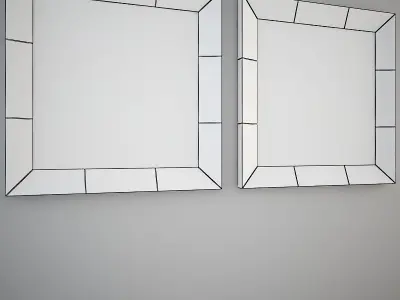 Moda w-mir decorative mirror set Low-poly 3D model