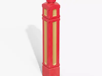 Bollards Cast Iron A Low-poly 3D model