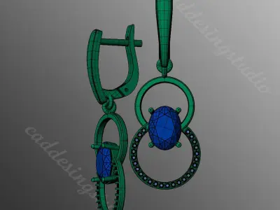 Earrings bi30 3D print model