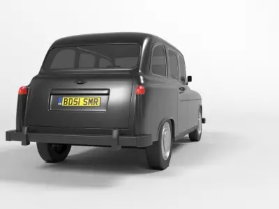 london taxi cab 3D model