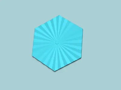 Hexagonal Wall Panel A30 Angular - Interior Design Decoration 3D print model
