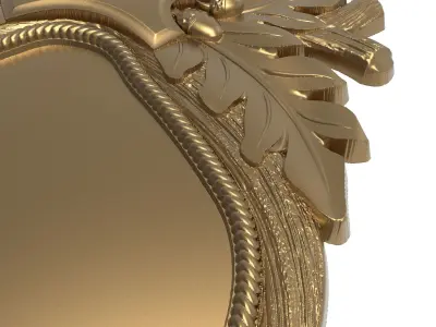carved frame 3D model 5