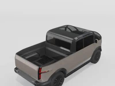 Canoo Pickup Brown 3D model