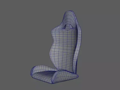 Real Scale Gaming Chair 3D model
