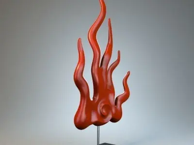 Cold flame Figurine P 3D print model