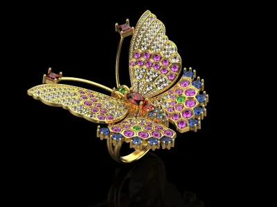 Butterfly Ring 118 3D model