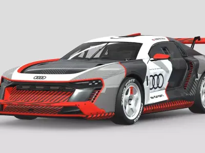 Audi S1 E-Tron Hoonitron by Ken Block 3D model