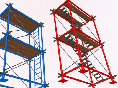 Scaffolding Collection 3D model