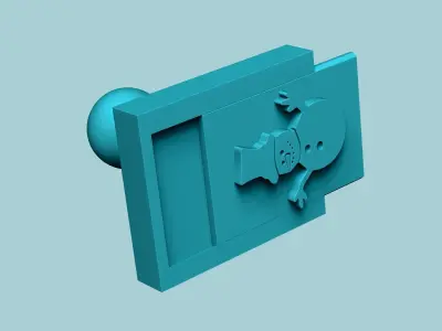Stamp 68 - Snowman - Fondant Decoration Maker Toy 3D print model