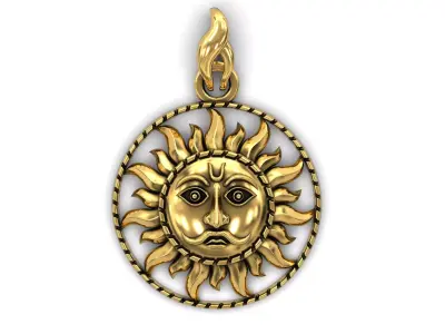The Sun Pendant 3D print model