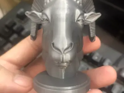 Goat head sculpture 3D print model