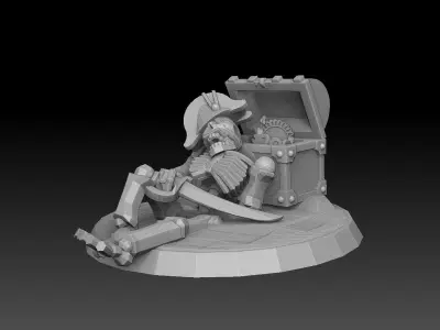 Undersea Bases Stems and Terrain 28mm 3D print model