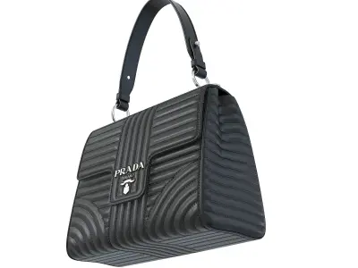 Prada Diagramme Handle Bag Low-poly 3D model