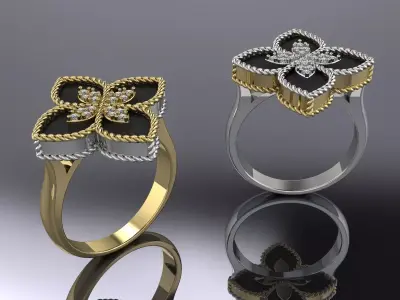 Jewelry Ring Gold  Brand 3D print model