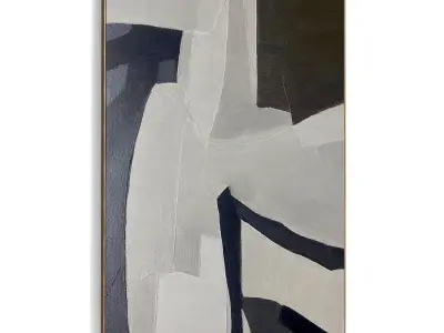 Plaster Two Photo Frame 512 Low-poly 3D model