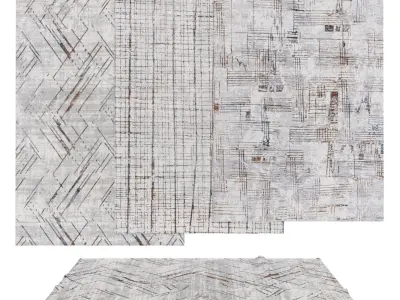 4 in 1 Rug Collection No 34 Low-poly 3D model